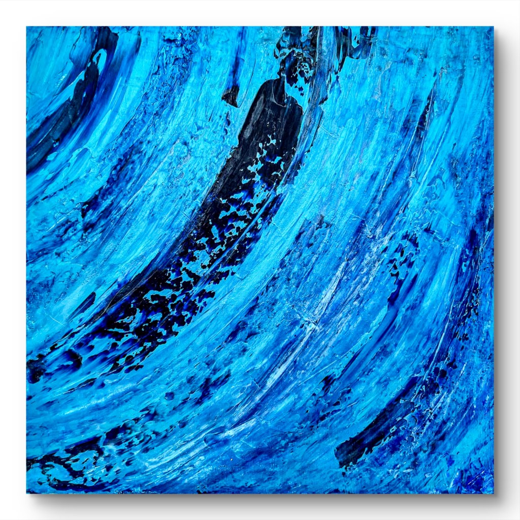 Eiswellen an der Wand