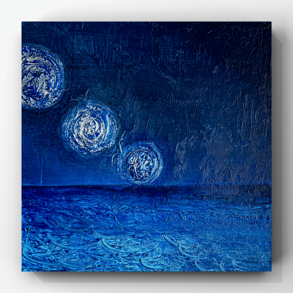 Moonset an der Wand