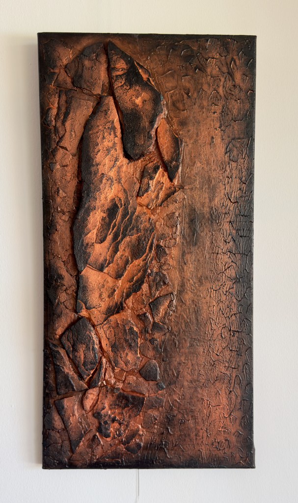 Steinschichten an der Wand
