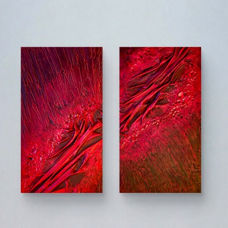 Open your heart (Diptychon), Gesamtansicht an der Wand