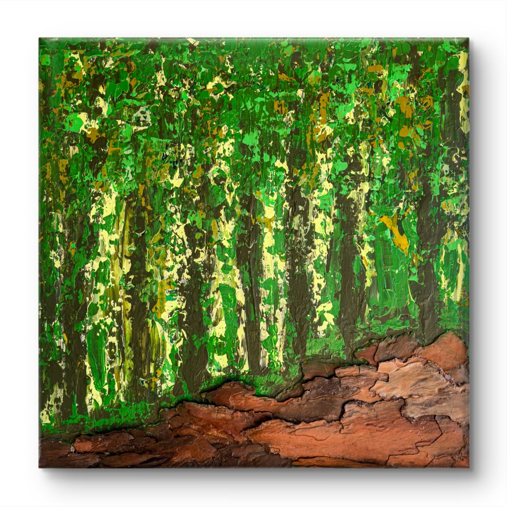 Waldblick an der Wand