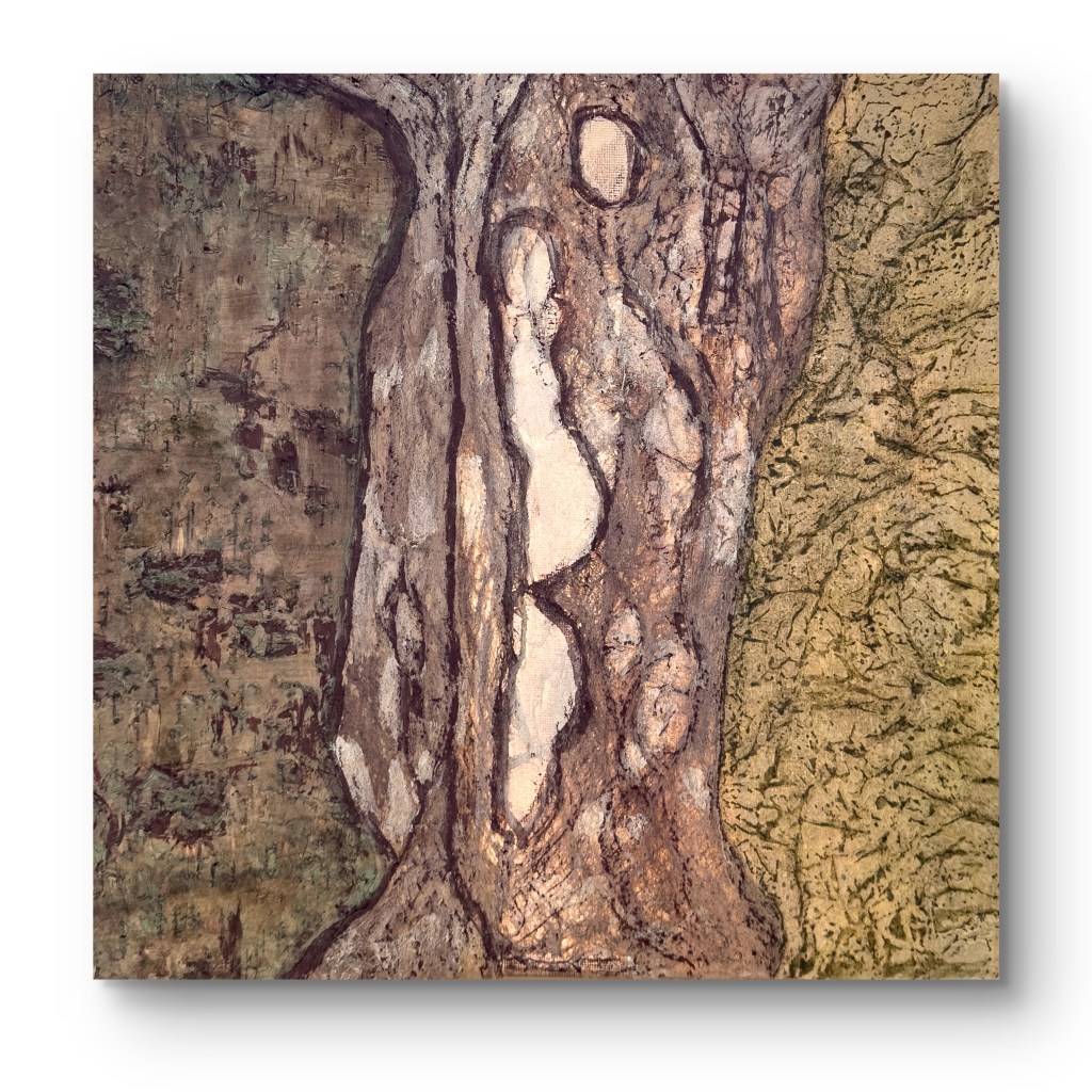 Das Leuchten des Waldes an der Wand