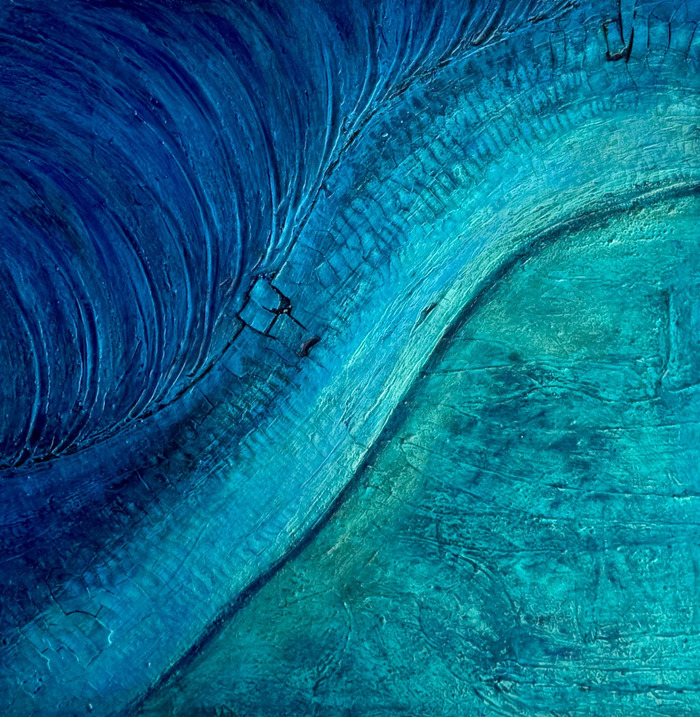 Unterströmung, 2026, 90 × 90 × 4 cm